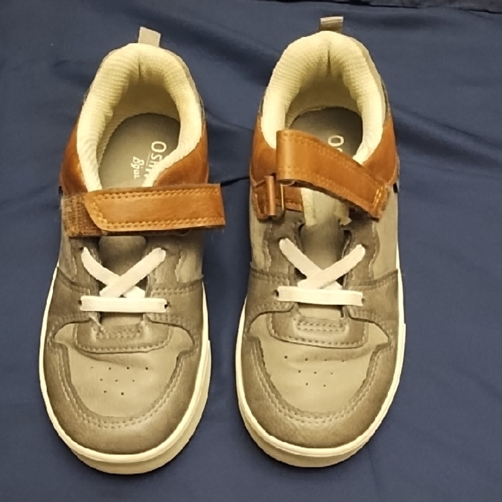 OshKosh B'gosh Gray and Tan Kids Sneakers